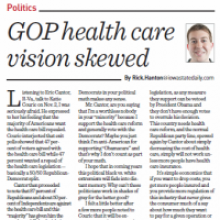 GOP health care vision skewed