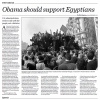 Obama should support Egyptians